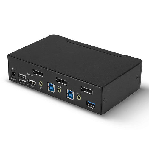 2 Port KVM Switch, DisplayPort 1.4, USB 3.0 & Audio, KVM-Switch_1