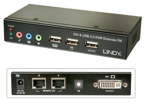 EXTENDER KVM CAT.6 DVI USB AUDIO_4
