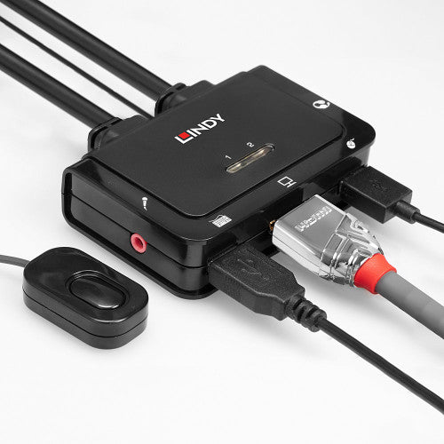 Lindy 42340 interruptor KVM Negro_4