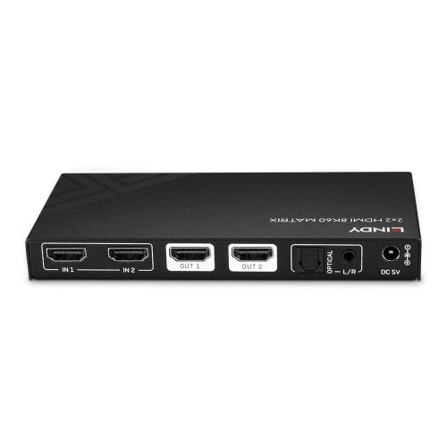 Switch HDMI LINDY 2x2 8K60 / Preto / 38313_3