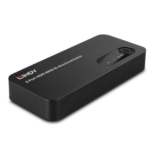 Switch HDMI LINDY 2-Port 2.1 8K60 HDR / Preto / 1910011_0