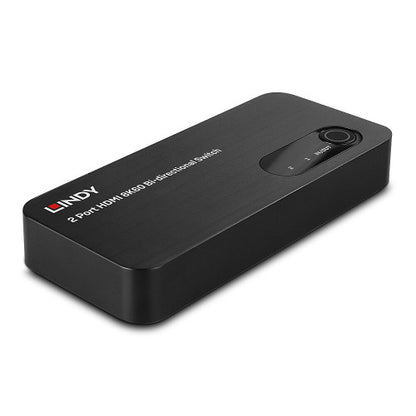 Switch HDMI LINDY 2-Port 2.1 8K60 HDR / Preto / 1910011_0