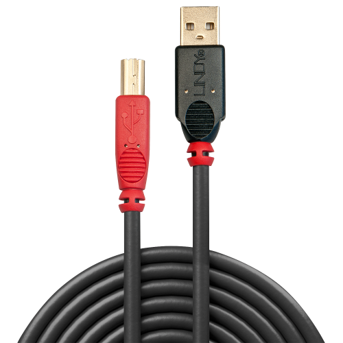 Cabo USB 2.0 LINDY / USB-A Stecker > USB-B Stecker / Preto / 1819714_2