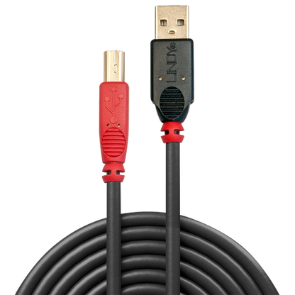 Cabo USB 2.0 LINDY / USB-A Stecker > USB-B Stecker / Preto / 1819714_2