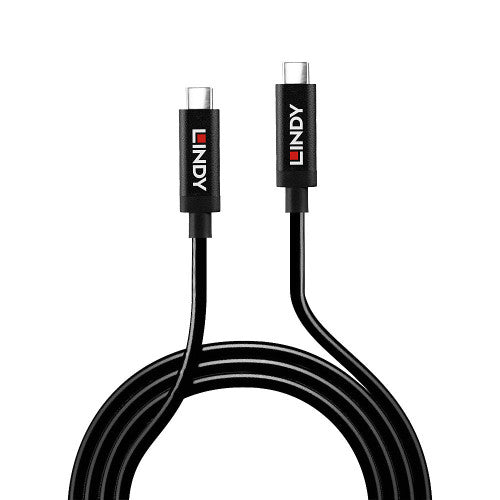 Cabo USB 3.2 Gen 2 LINDY / USB-C > USB-C / Preto / 1764198_1