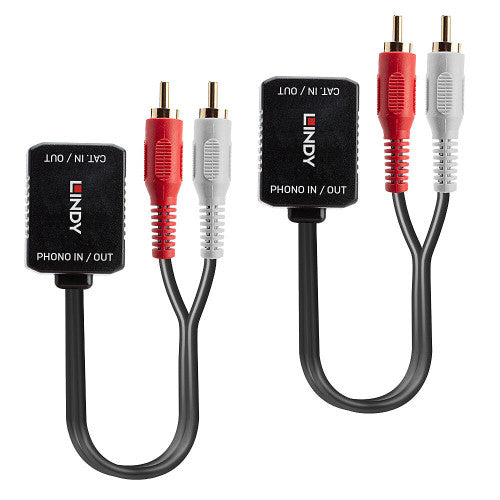 Lindy 70460 extensor audio/video Transmisor de seÃ±ales AV Negro, Rojo, Blanco_2