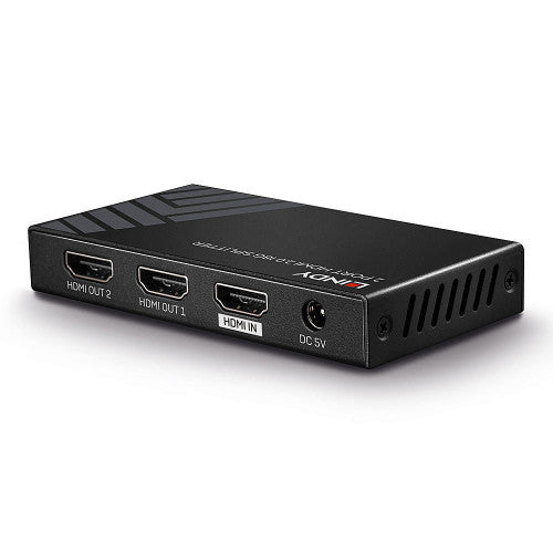 Split HDMI 2 Portas LINDY / Preto / 18G / 38235_4