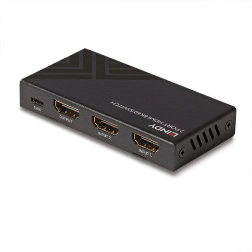 Switch HDMI LINDY 2-Port 2.1 8K60 HDR / Preto / 1910006_1