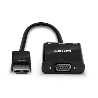 Lindy 38285 adaptador de cable de vÃ­deo 0,1 m HDMI tipo A (EstÃ¡ndar) VGA (D-Sub) Negro_4