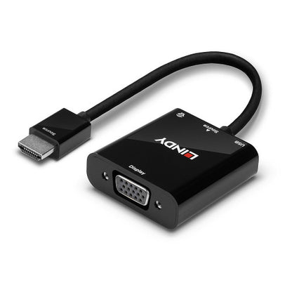 Lindy 38285 adaptador de cable de vÃ­deo 0,1 m HDMI tipo A (EstÃ¡ndar) VGA (D-Sub) Negro_5