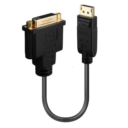Lindy 41004 adaptador de cable de vÃ­deo 0,15 m DisplayPort DVI-D Negro_1