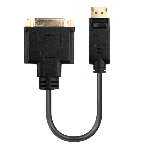 Lindy 41004 adaptador de cable de vÃ­deo 0,15 m DisplayPort DVI-D Negro_2