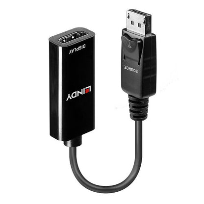 Lindy 41718 adaptador de cable de vÃ­deo 0,15 m DisplayPort HDMI Negro_0