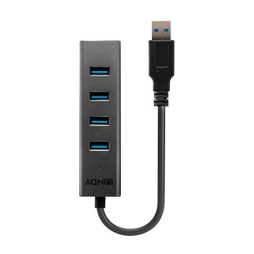 Hub USB 3.0 LINDY / 4 Portas / Preto / 1819239_2