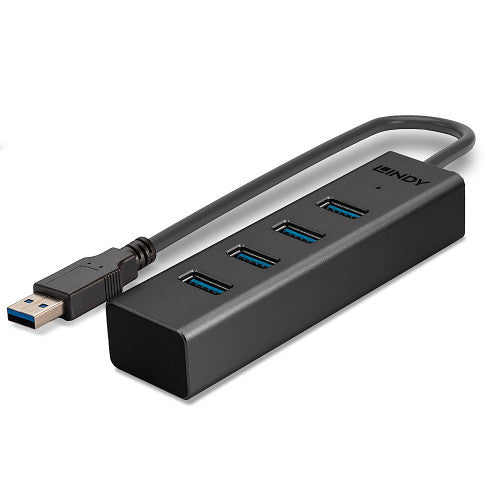 Hub USB 3.0 LINDY / 4 Portas / Preto / 1819239_5