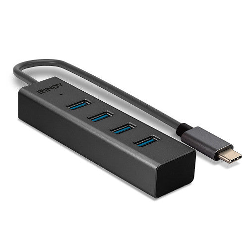 USB Hub LINDY / 4 Portas / Preto / 1910026_3