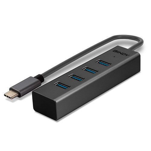USB Hub LINDY / 4 Portas / Preto / 1910026_5