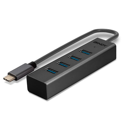 USB Hub LINDY / 4 Portas / Preto / 1910026_5