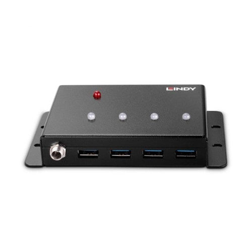 Lindy 43374 hub de interfaz USB 3.2 Gen 1 (3.1 Gen 1) Type-B 5000 Mbit/s Negro_2