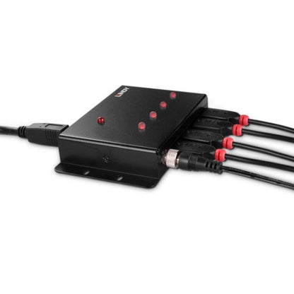 Lindy 43374 hub de interfaz USB 3.2 Gen 1 (3.1 Gen 1) Type-B 5000 Mbit/s Negro_3
