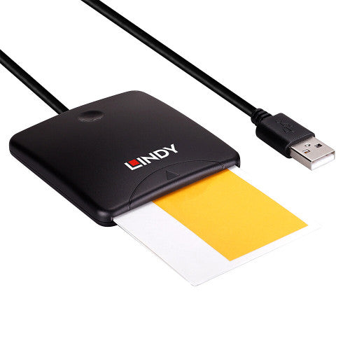 Lindy 43407 lector de tarjeta magnÃ©tica USB Negro_1
