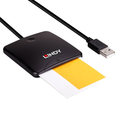 Lindy 43407 lector de tarjeta magnÃ©tica USB Negro_1