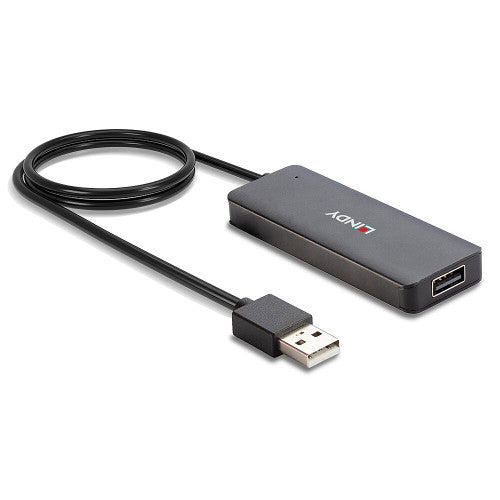 Hub USB 2.0 LINDY / 4 Portas / Preto_2