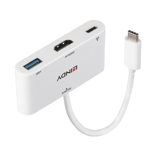 USB Hub LINDY / Preto / 43340_0