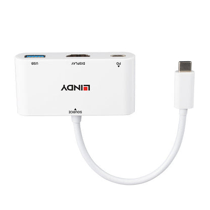 USB Hub LINDY / Preto / 43340_1