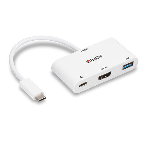 USB Hub LINDY / Preto / 43340_2