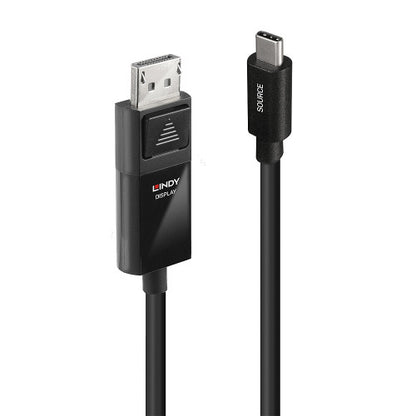 Adaptador USB-C para DisplayPort LINDY / Preto / 8K60 / 43342_0