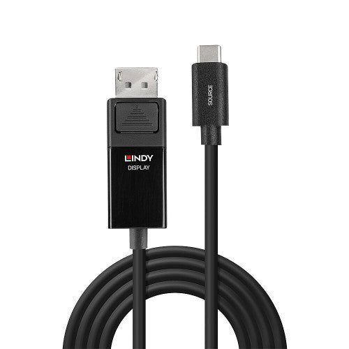 Adaptador USB-C para DisplayPort LINDY / Preto / 8K60 / 43342_1