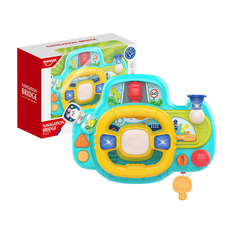 Interactive steering wheel for children (blue) Huanger HE0541_0