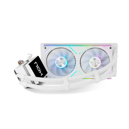 Sistema de Refrigeración Líquida Nox M-240 LCD/ Blanco_1