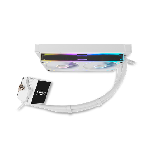 Sistema de Refrigeración Líquida Nox M-240 LCD/ Blanco_3
