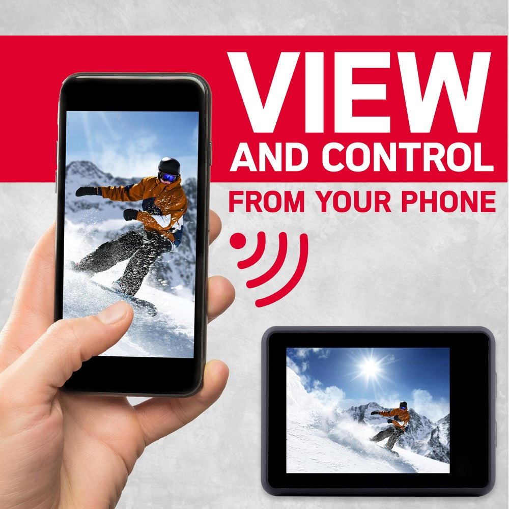 Action Cam AgfaPhoto AC9000 12mp 4K Preta