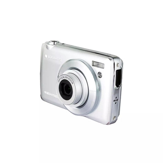 Máquina Fotográfica Compacta Digital DC-8200 Prata + 1 Cartão Sd 16GB AgfaPhoto