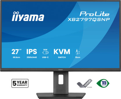 MONITOR IIYAMA 27" IPS, 4-SIDE SLIM BEZEL  2560X1440 75HZ_1
