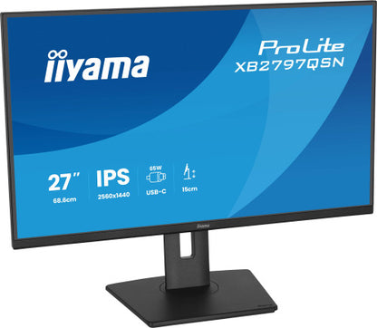 MONITOR IIYAMA, 27", IPS, 4-SIDE SLIM BEZEL 2560X1440 75HZ_4