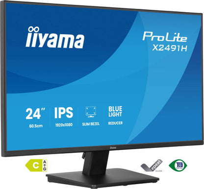 iiyama ProLite X2491H-B1 pantalla para PC 60,5 cm (23.8") 1920 x 1080 Pixeles Full HD Negro_0