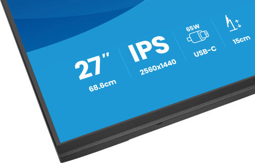 MONITOR IIYAMA, 27", IPS, 4-SIDE SLIM BEZEL 2560X1440 75HZ_11