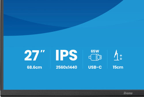 MONITOR IIYAMA, 27", IPS, 4-SIDE SLIM BEZEL 2560X1440 75HZ_12