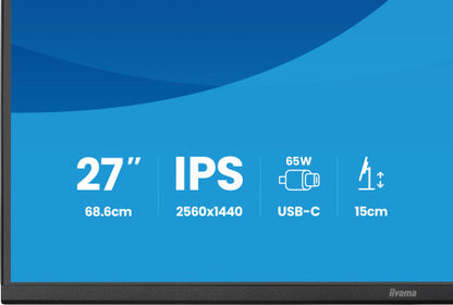 MONITOR IIYAMA, 27", IPS, 4-SIDE SLIM BEZEL 2560X1440 75HZ_12