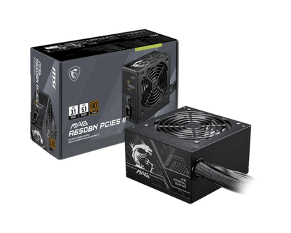 MSI MAG A650BN PCIE5 II unidad de fuente de alimentaciÃ³n 650 W 20+4 pin ATX ATX Negro_0
