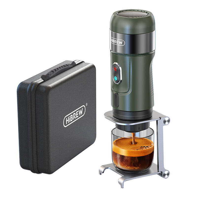 Portable 3-in-1 coffee maker with case HiBREW H4B_GN_0