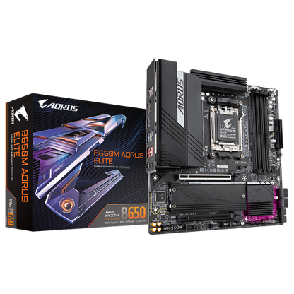 Mainboard GIGABYTE B650M AORUS ELITE / Preto_1