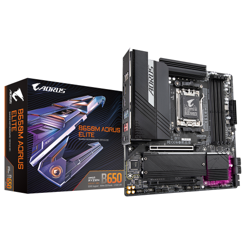 Mainboard GIGABYTE B650M AORUS ELITE / Preto_1