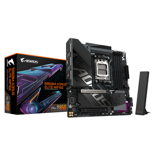 Mainboard GIGABYTE B850M AORUS ELITE WIFI6E / Preto_0