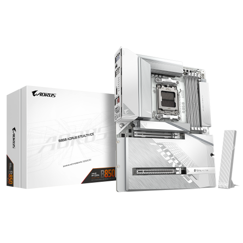 Mainboard GIGABYTE B850 AORUS STEALTH ICE / Branco_0