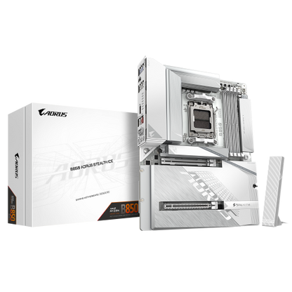 Mainboard GIGABYTE B850 AORUS STEALTH ICE / Branco_0